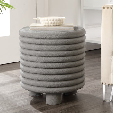 Evans 18" Minimalist Modern 3-Legged Drum Accent Table - JONATHAN Y